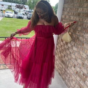 Worn once Beautiful Tool Red dress‼️♥️ By Egreis